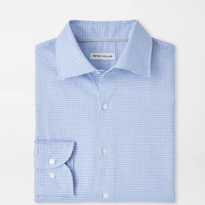 Peter Millar Jackson Crown Lite Cotton-Stretch Sport Shirt NWT